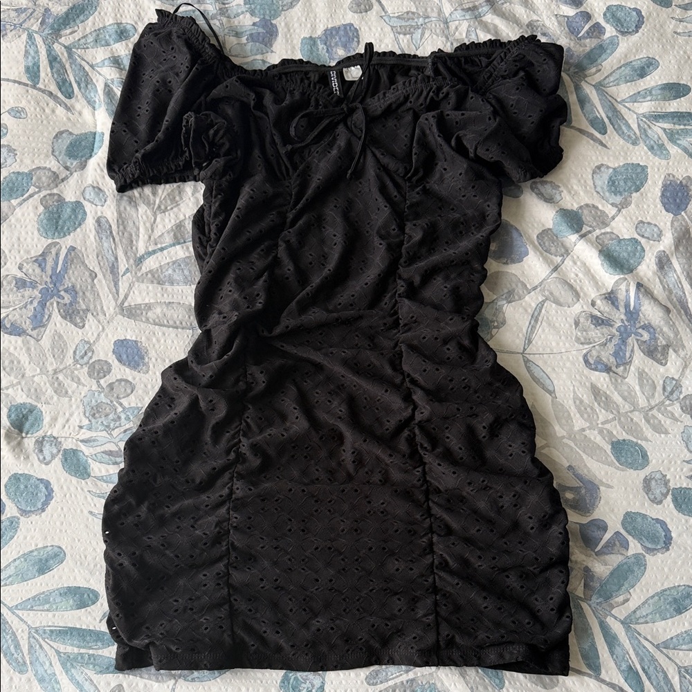 Elegant Black Off-Shoulder Dress